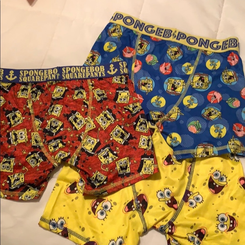 Spongebob 3 pack sz 10 boys underwear